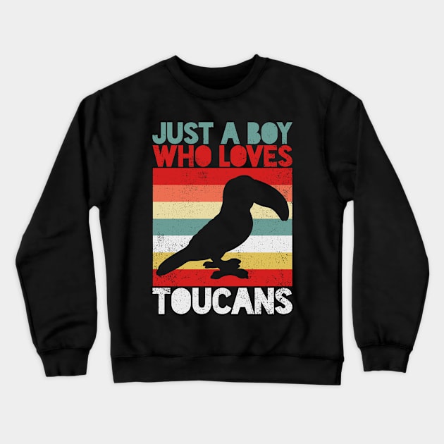 Toucan Tropical Bird Toucan Lover Vintage Crewneck Sweatshirt by KAWAIITEE